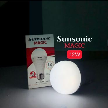 SUNSONIC LAMPU LED EMERGENCY MAGIC 7W 9W 12W 18W AC DC SUNSONIC 7 Watt 9Watt 12 Watt 18Watt Listrik Padam Otomatis Nyala