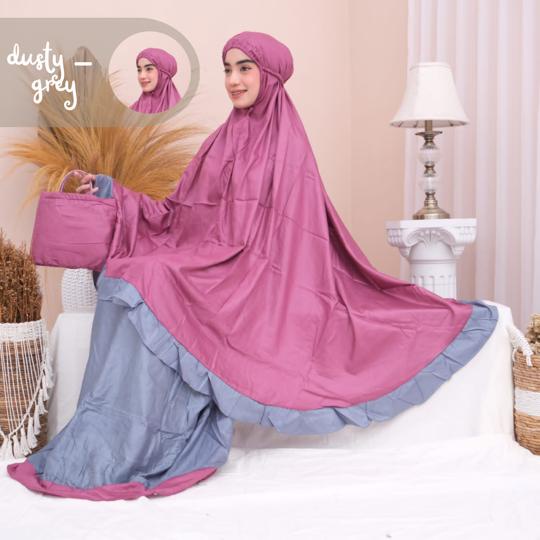 grosir_solo || MUKENA RAYON BALI DEWASA POLOS RENDA RAYA | MUKENA JUMBO RAYON RAYYA RENDA RAJUT