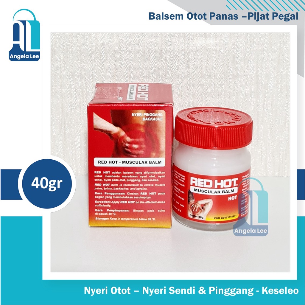 RED HOT Balsem Otot Panas Pijat Pegal Nyeri Pinggang Sendi Otot 40gr