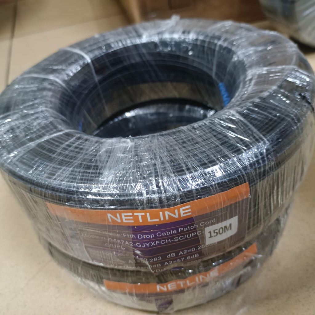 Netline Kabel FO 150Meter Sc To Sc Single Mode Kabel Fiber Optic 150M