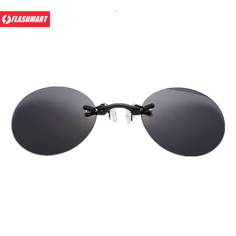 Flashmart Lensa Klip Kacamata Clip-on Sunglasses Matrix Morpheus - WE548