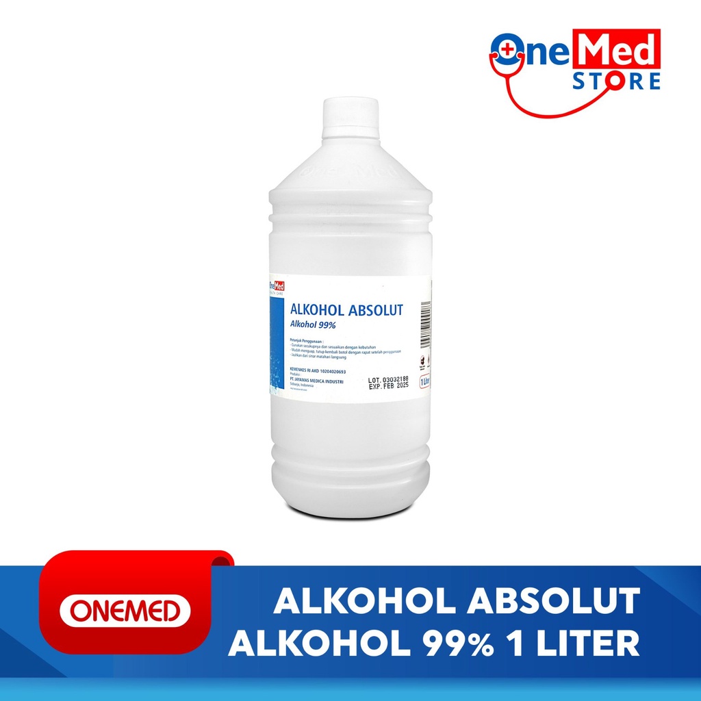 Alkohol 99 Persen Alkohol Absolut 1 Liter OneMed OJ2