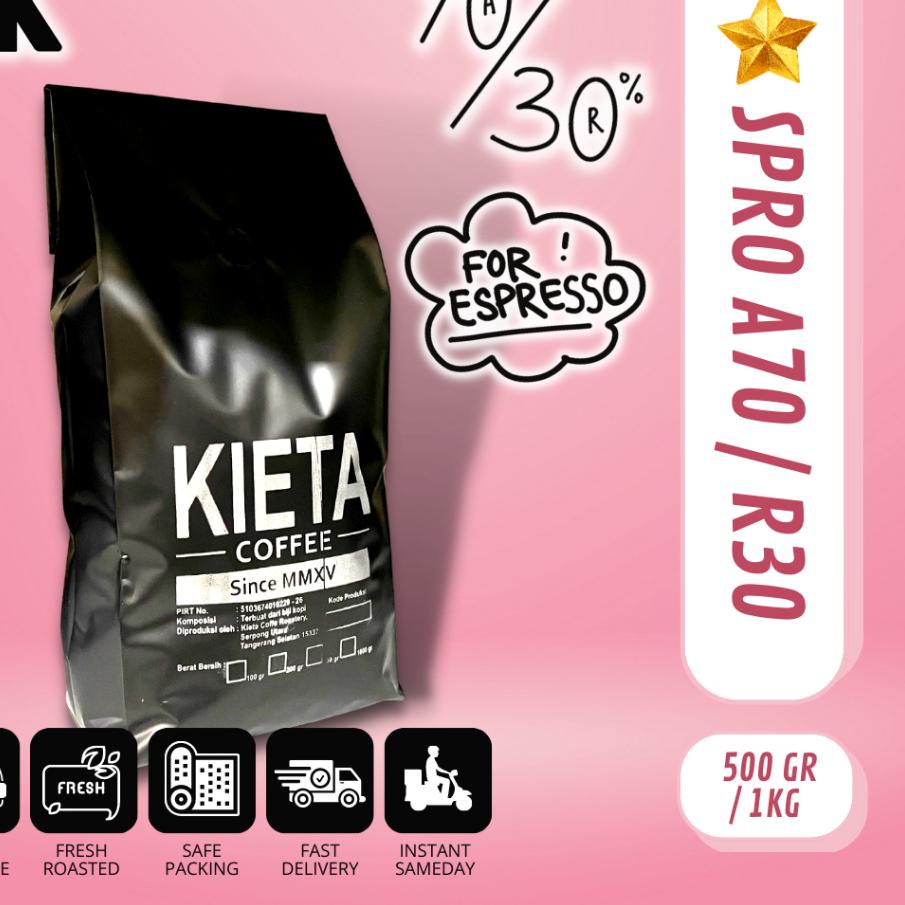 

✈ Biji Kopi 1kg Espresso Blend 70 arabika / 30 robusta ☎