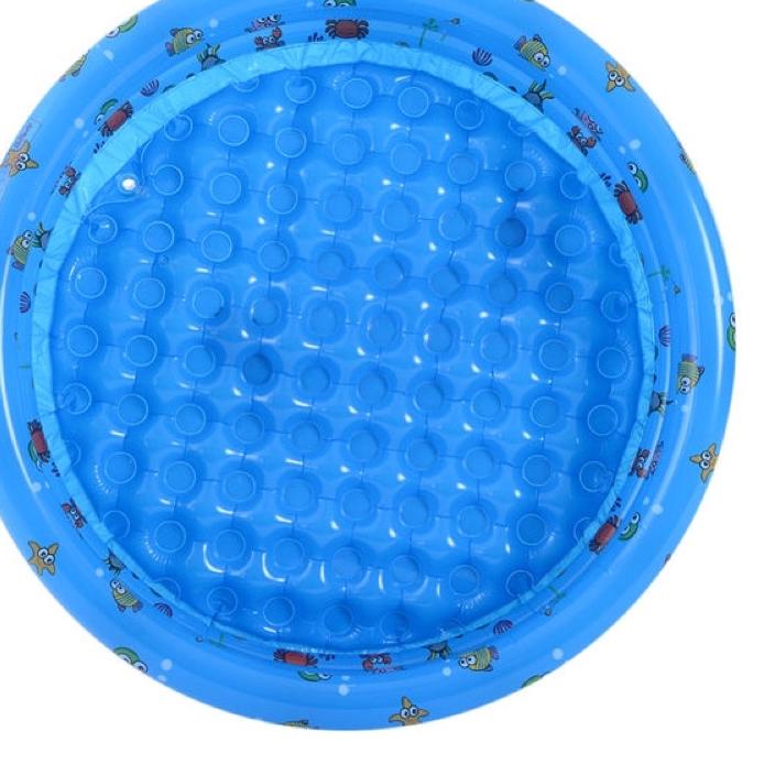 ♧ Kolam Renang Tiup Anak Bulat 100cm 130cm 150cm INTIME 3-Ring Pool ♘