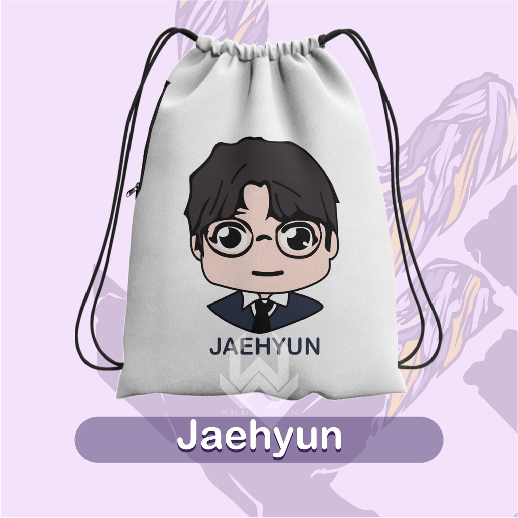 Tas Serut / String Bag Full Print Jaehyun