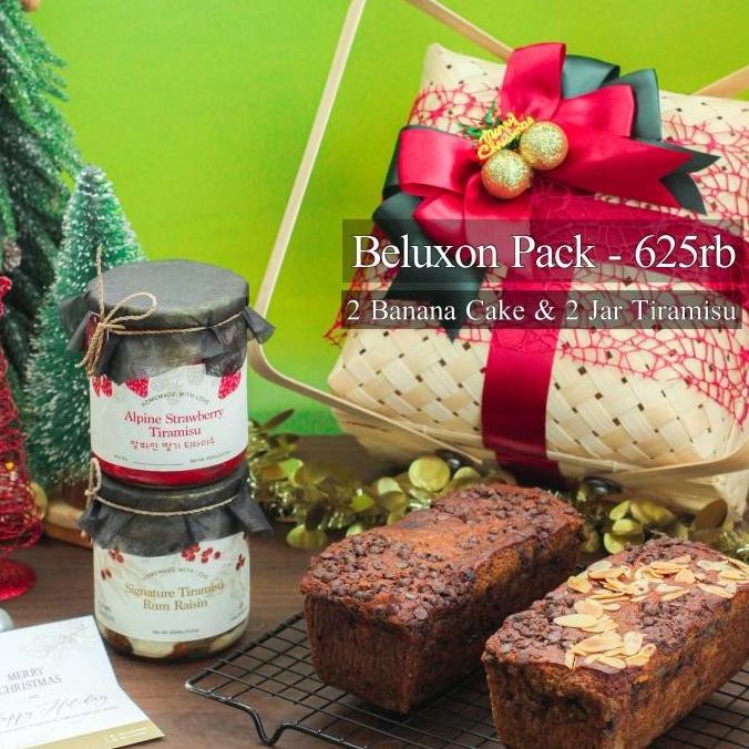 

SPESIAL CHRISTMAS HAMPER LUXON BAKERY BANANA CAKE PARCEL NATAL G6416BUJN