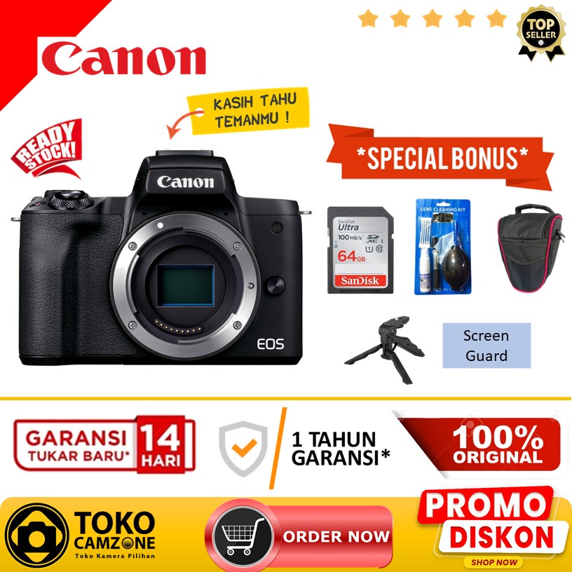 Canon EOS M50 Mark II Body Only Garansi Resmi
