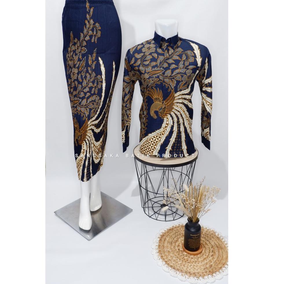 HARGA TERMURAAH Batik couple / baju batik couple / batik set / batik lengan panjang / rok set