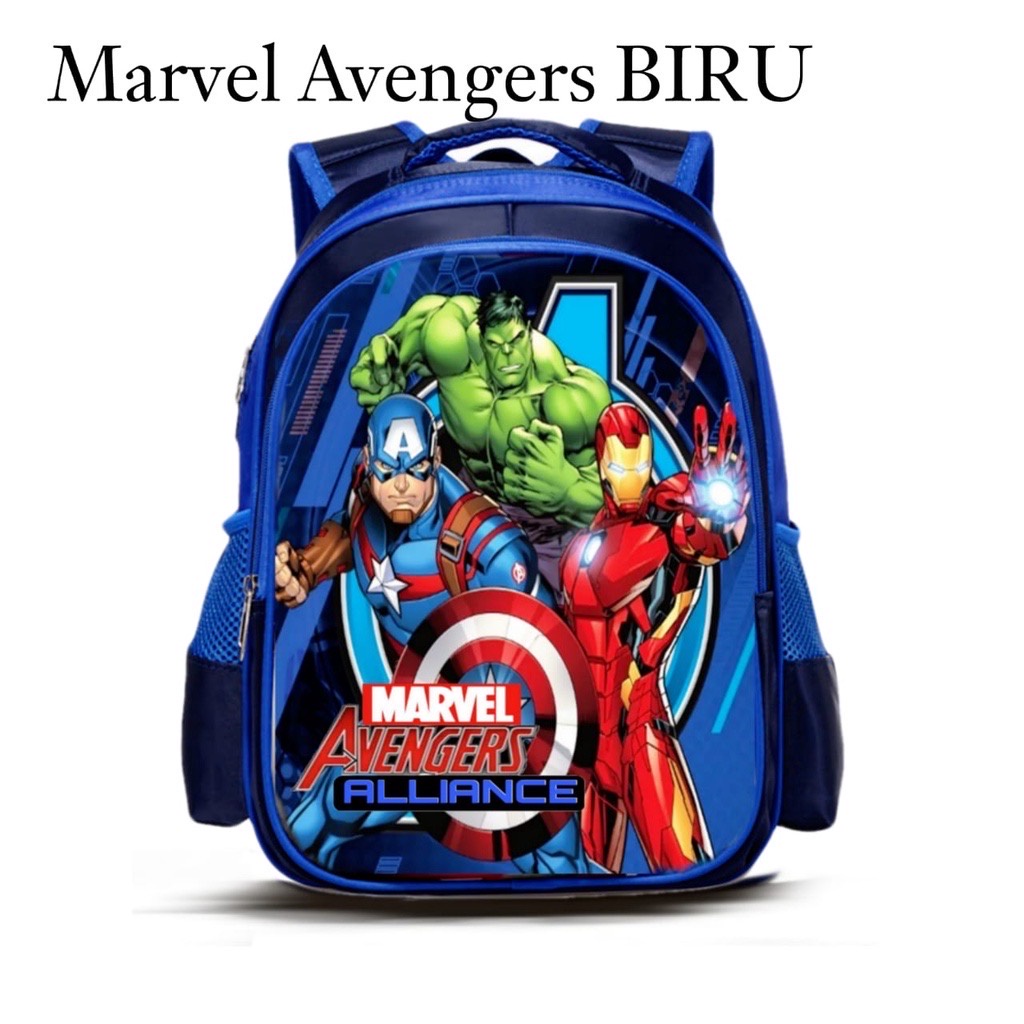 PROMO SALE 10.10 - TAS SEKOLAH TK-SD ANAK LAKI-LAKI TAS RANSEL MARVEL AVENGERS ANIMA SUPERHERO | RANSEL PUNGGUNG ANAK SEKOLAH | RANSEL IRONMAN/CAPTAIN AMERICA - RANSEL REMAJA/PRIA/ANAK-ANAK