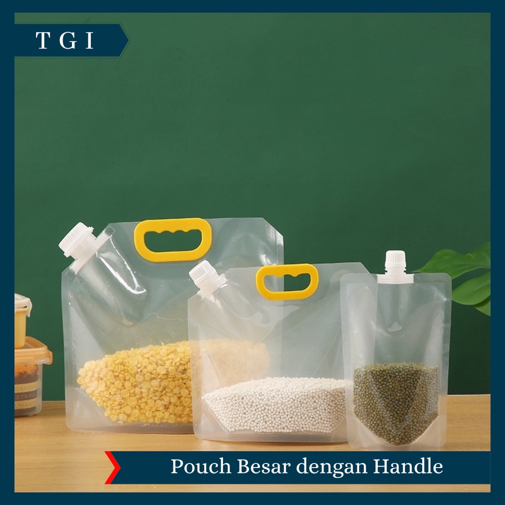 TGI - TAS POUCH KEMASAN / TAS PENYIMPANAN PORTABLE TAHAN LEMBAB / TAS POUCH PENYIMPANAN TRANSPARAN / KANTONG SEGEL PENYIMPANAN