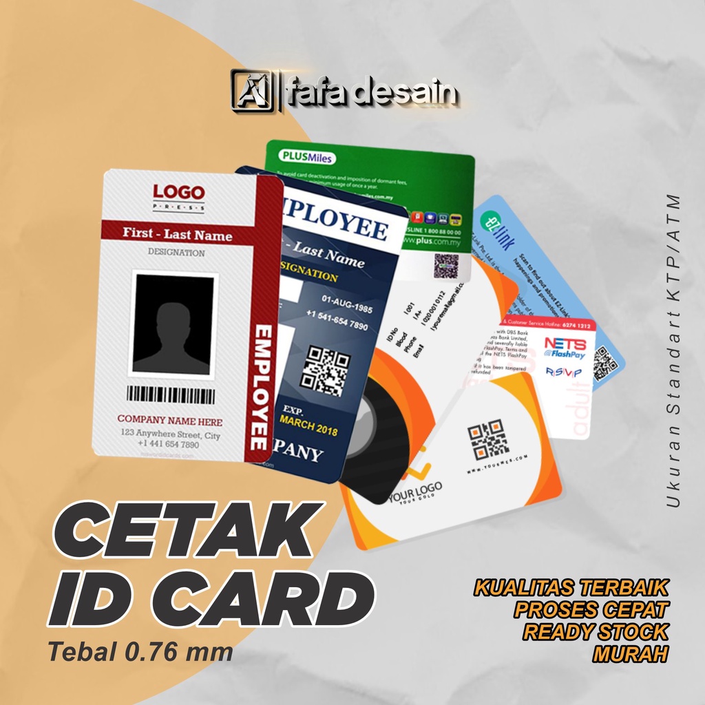 

Cetak ID CARD/KARTU MEMBER/KTA/KARTU PELAJAR (CUSTOM, MURAH, ANTI AIR/BLOBOR)