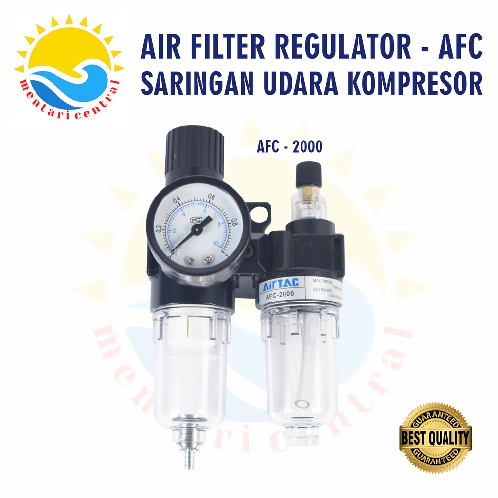 Air Filter Regulator atau Saringan Kompresor Ar2000 Afr2000 Afc2000  1/4