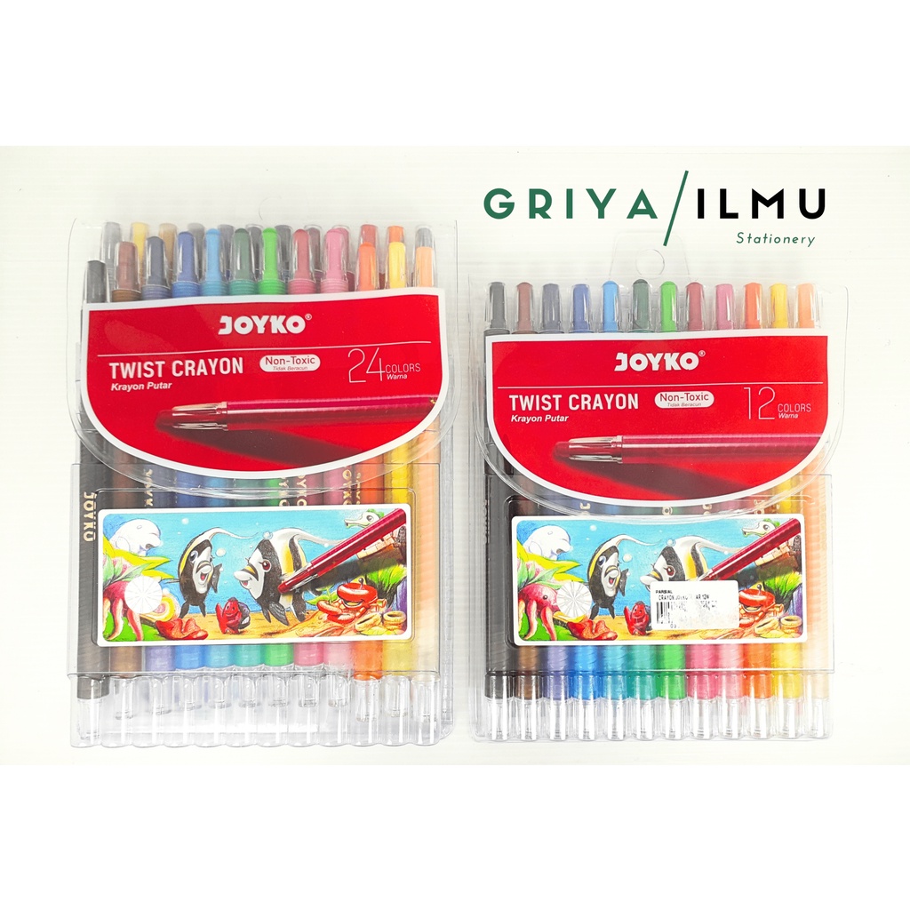 

Oil Pastel Putar/Krayon Putar/Rolling Crayon/Twist Crayon JOYKO TWCR 24/12 Colours (026041)/(026042)