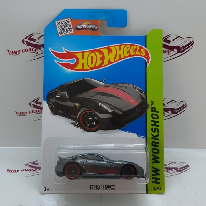 HOT WHEELS HW WORKSHOP FERRARI 599XX BLACK TERLARIS