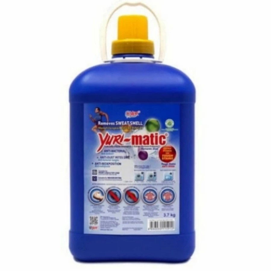 YURI MATIC TOUGH STAIN 3.7L - DETERGENT JERIGEN - ROMANTIC BLUE