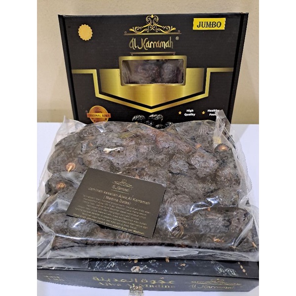 KURMA AJWA AL MADINAH JUMBO SUPER LEMBUT 1KG DIJAMIN SANGAT LEMBUT EMPUK FRESH BASAH READY COD MEDAN