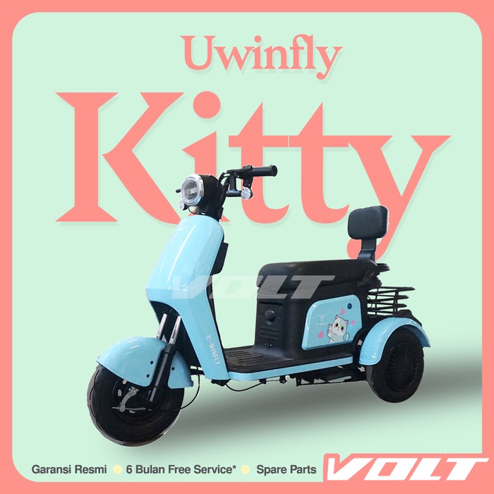 bumbug - Uwinfly Kitty Listrik Roda 3 / Sepeda Listrik Roda 3 500W Bergaransi