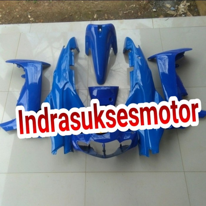 cover full body halus motor smash lama warna biru