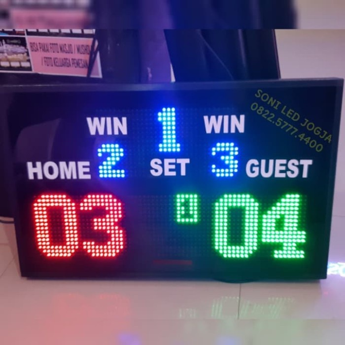 Terlaris Board [Dijual] Papan Skor Voli , Led Skor Digital Voley,