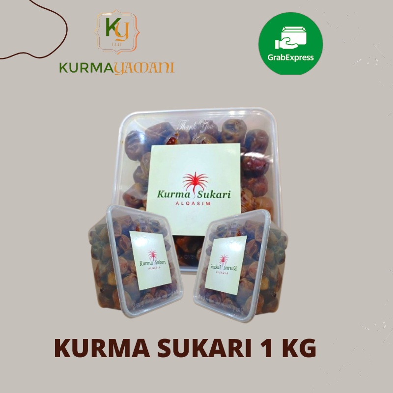 ( COD ) Kurma Sukari 1 Kg Premium || Kurma Sukari || Kurma Basah || Buah Kering