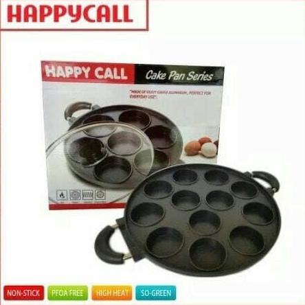 LOYANG/ CETAKAN MARTABAK MINI HAPPY CALL 12 LUBANG DATAR .