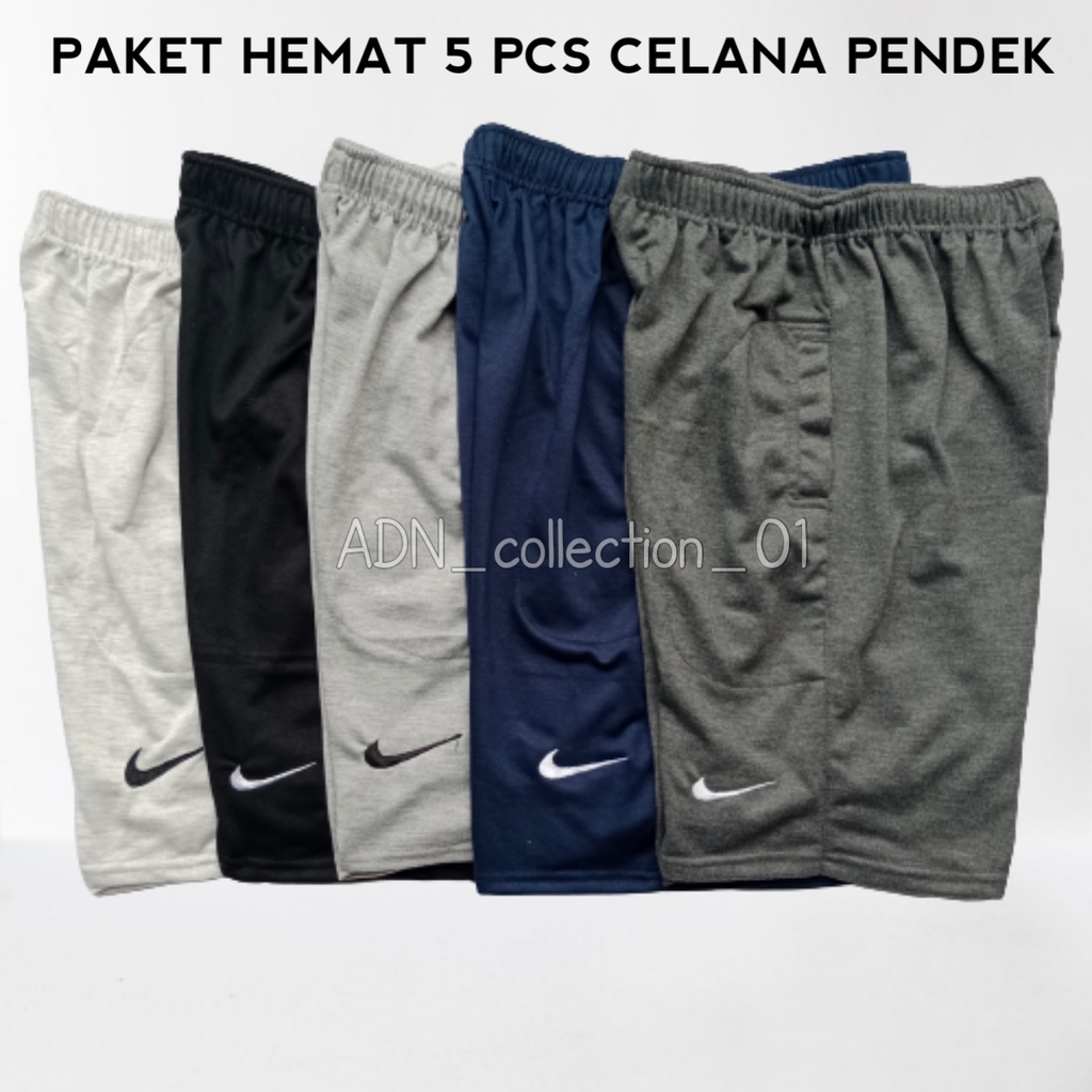 PAKET HEMAT GROSIR 5 PCS CELANA PENDEK JUMBO PRIA / CELANA KOLOR PENDEK PRIA