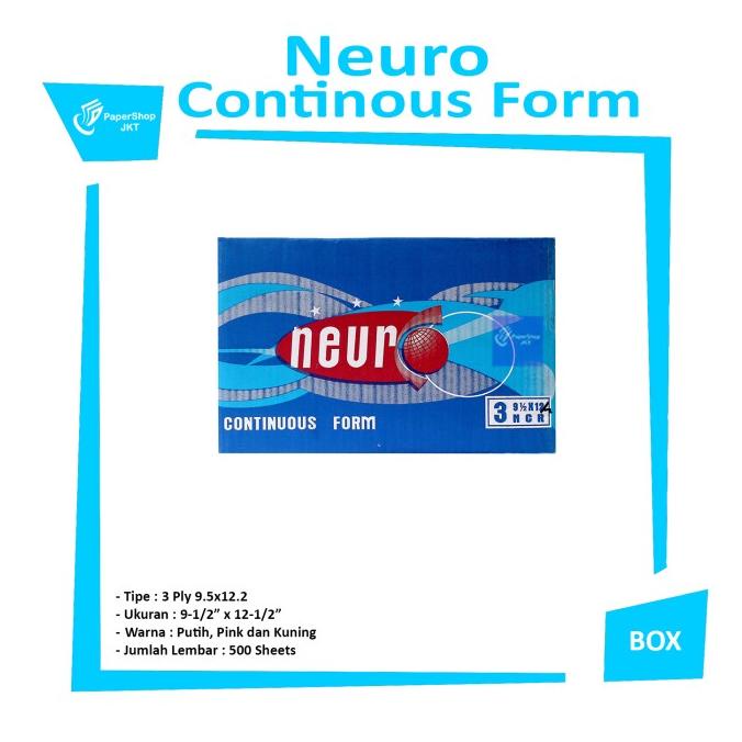 

Continous Form 91/2 X 12/2 3 Ply ( A4/2 Neuro ) Ncr
