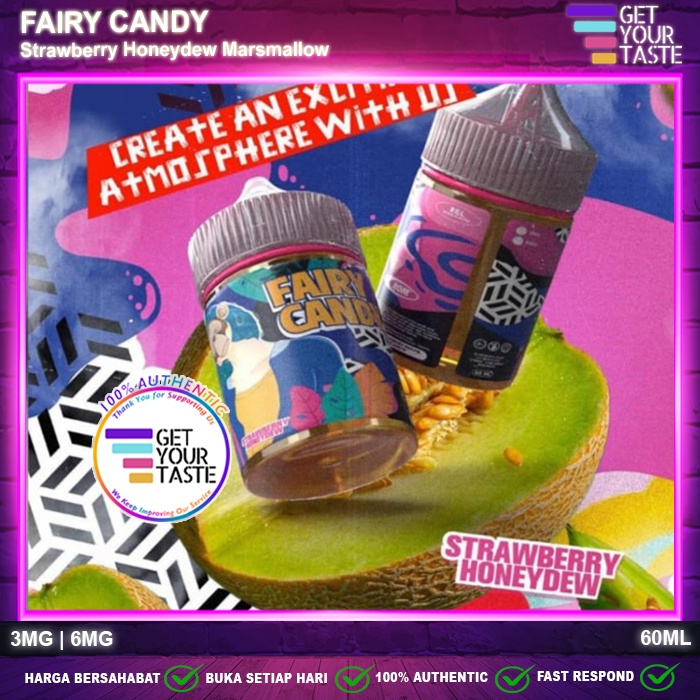 Liquid Fairy Candy Strawberry Honeydew 60ML by R.O.M Factory