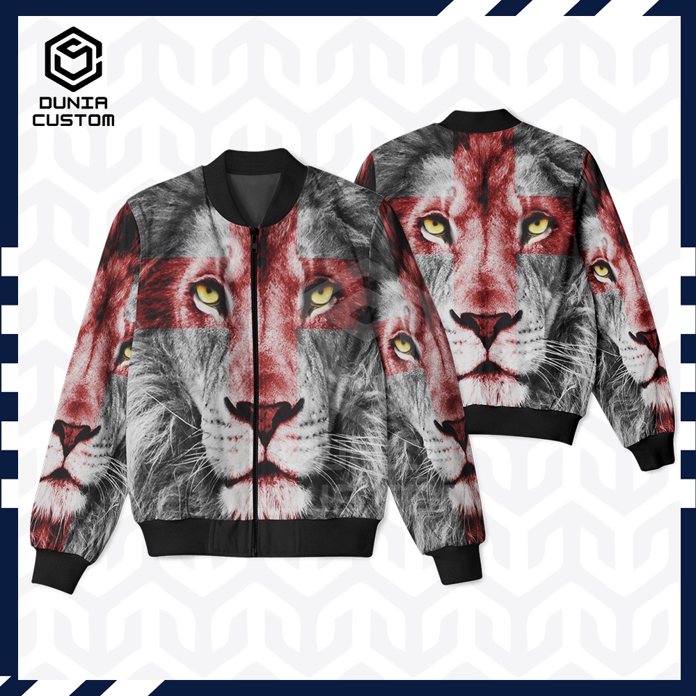 Jual JAKET BOMBER MOTIP TEMA SINGA LION RAJA HUTAN HARIMAU PITIH OLAHRAGA MACAN TUTUL SUMATRA JAWA B