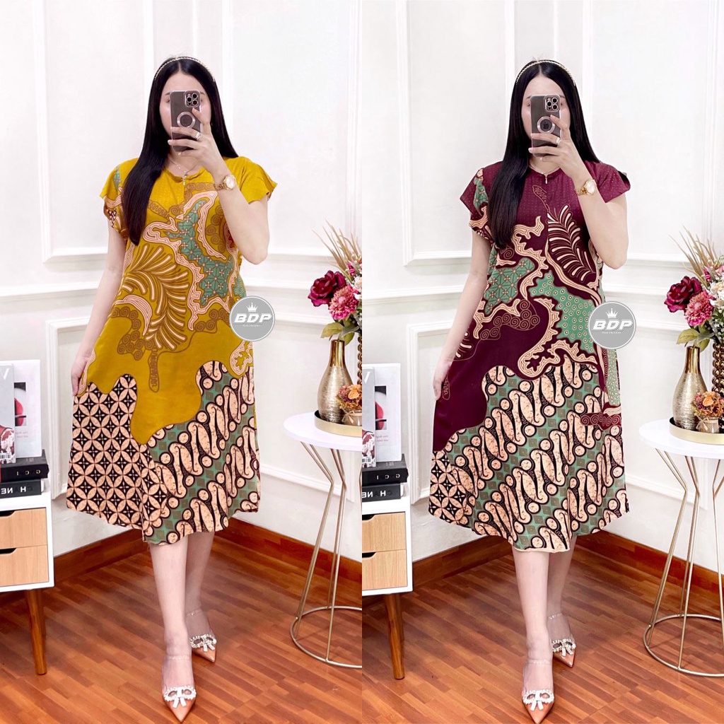 Dianputri - Daster Wanita Rayon Grade A Busui Resleting Depan Baju Tidur Daster Kekinian