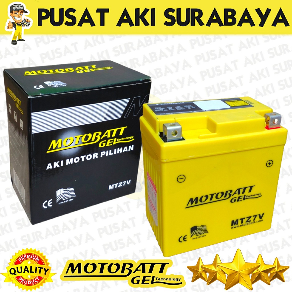 RESMI PRODUK BERGARANSI MOTOBATT MTZ7V AKI MOTOR PRIMAVERA TRAIL KLX LEXI LX 150 GTZ7V YTZ7V