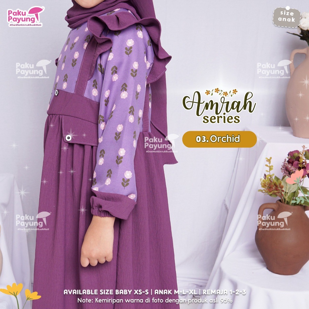 GAMIS ANAK DAN REMAJA PAKU PAYUNG |AMRAH SERIES