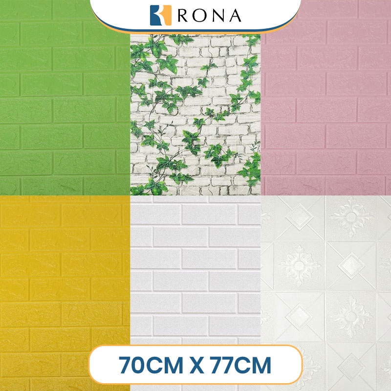 RONA Wallfoam Dinding Wallpaper Dinding Foam Dekorasi Kamar Kelas Atas / Wallpaper Tebal 2.5 mm Ukur