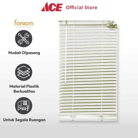 ACE - Forhom Venetian Blinds Tirai Gulung PVC Plastik Jendela Kaca