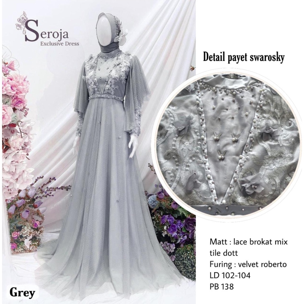 Gamis Broklat Seroja Maxy Tile Mutiara Veronica Dress Brukat Aplikasi Payet Dress Brukat Bunga Nauren Dress Terbaru Gamis Remaja Muslimah Gamis Lebaran Seragam Pernikahan Outfit Bridesmaid Gaun Pesta Mewah Dress Enagement