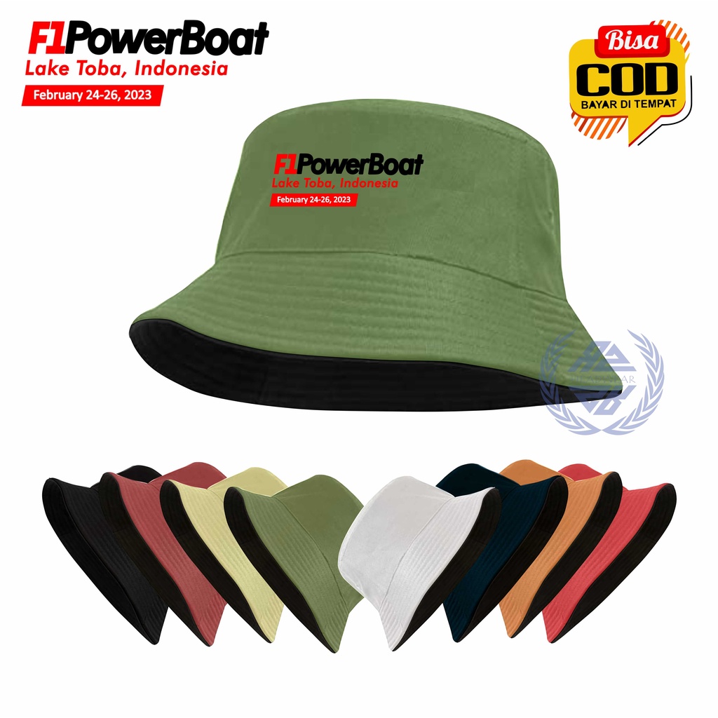 Topi Bucket F1 Fowerboot Lake Toba - Topi Bucket Hat Casual &amp; Trendy