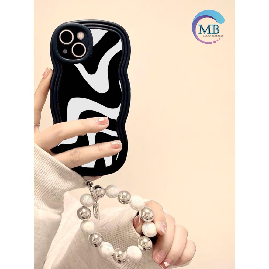 GC19 SOFTCASE TPU MOTIF ZEBRA GELANG SILVER FOR IPHONE 6 6+ 7 8 7+ 8+ X XS XR XS MAX 11 12 13 14 PRO MAX MB4428