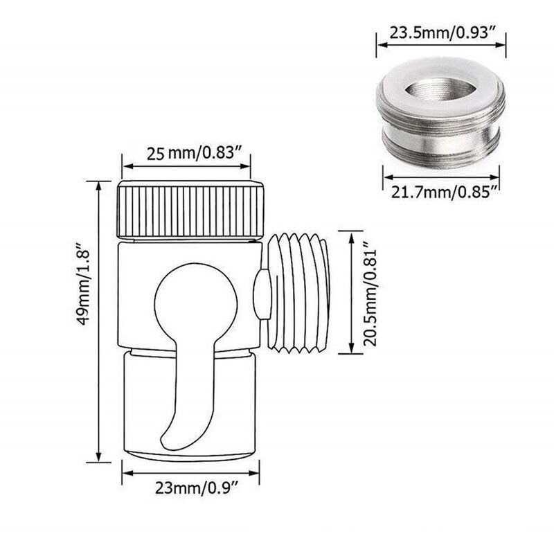 ( 100% BARANG ORI ) CHITOP Splitter Keran Air Sink Diverter Valve Water Tap Connector - CH22