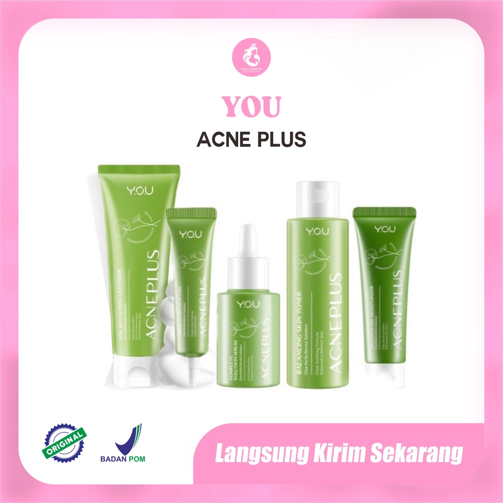 Y.O.U AcnePlus Triple Action Spot Care 15g |Calming Cleanser100gr YOU