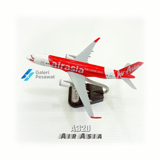 Replika Miniatur Pesawat Air Asia