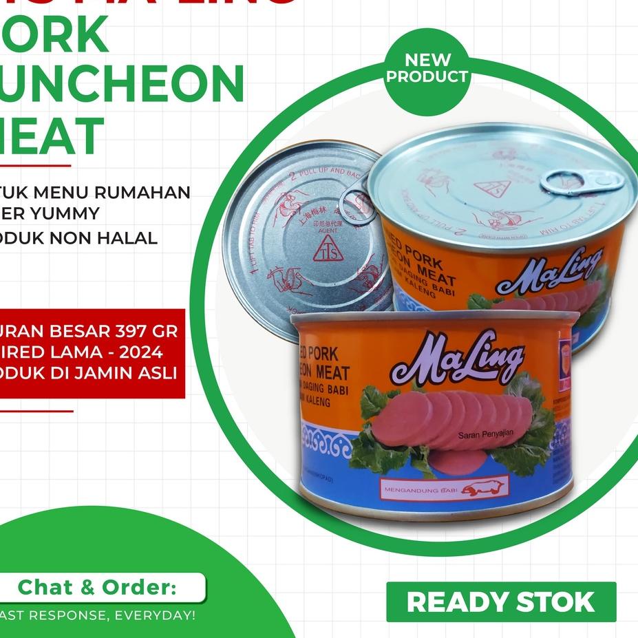 

➤ Ham Maling TTS 397gr ( Ukuran Besar )/ Maling TTS 397gr Ham Pork ❇