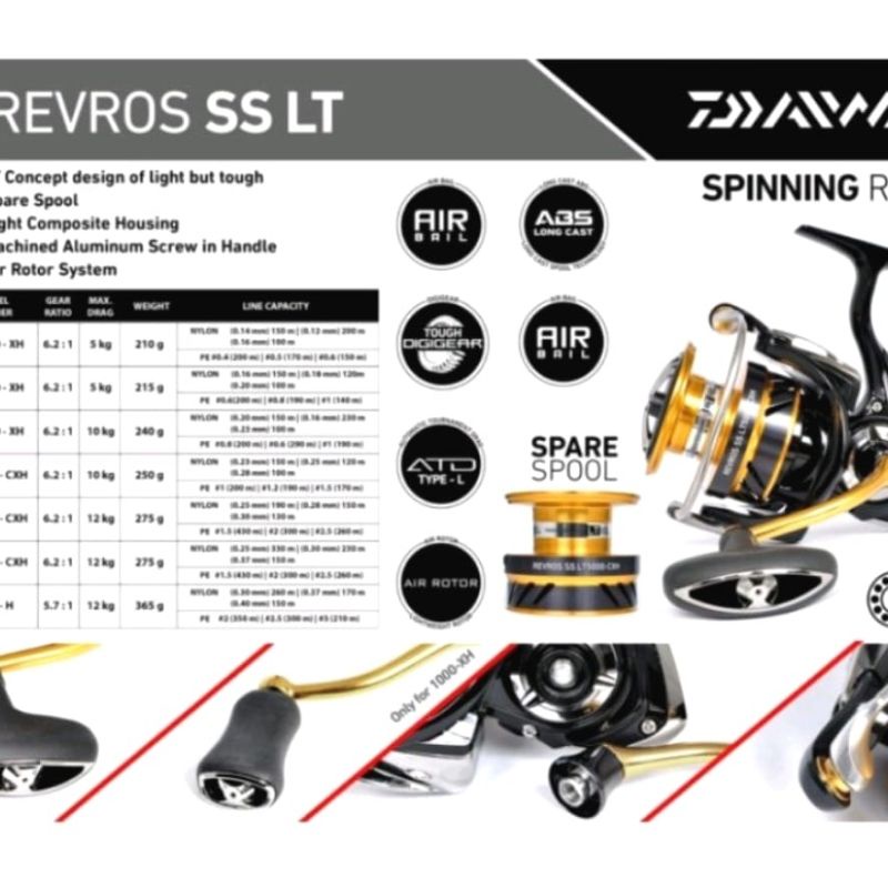 Reel Daiwa Revros SS LT 2500 & 3000