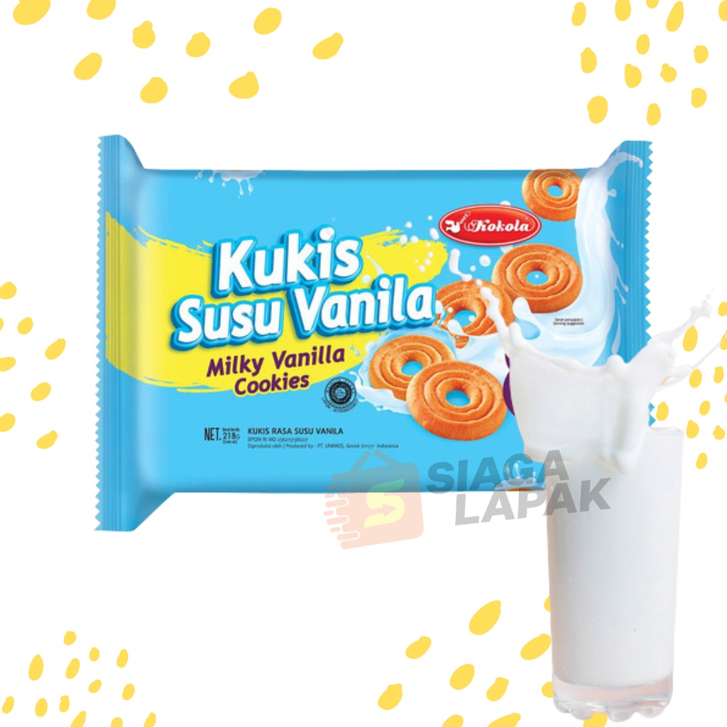 Biskuit Kukis Kokola All Varian Mochachino Butter Vanila Coconut 218gr