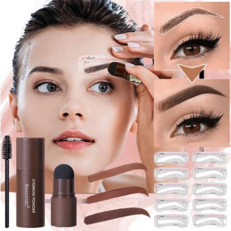 Glowrisstore - Bedak Alis Korea Terlaris cetakan Alis Instan Eyebrow Stamp Pencetak Alis Instan