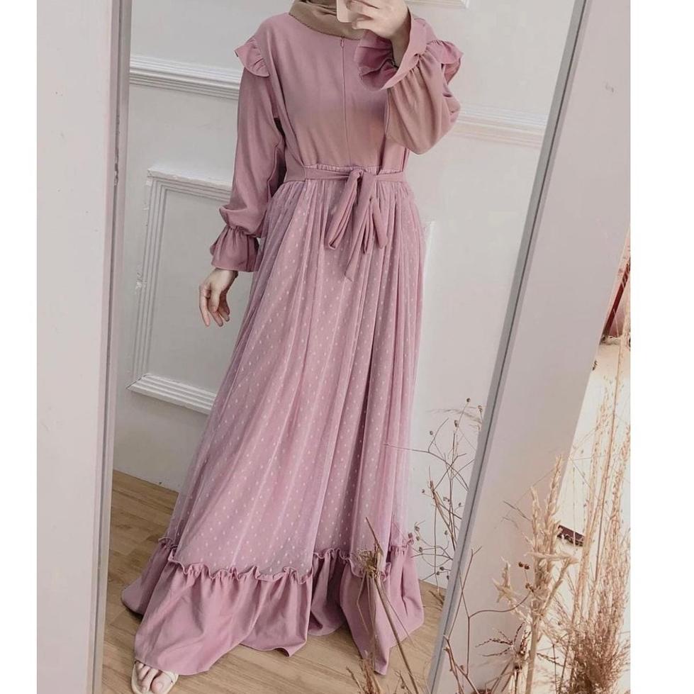 NEW STOCK NAVITA ORGANIZA MAXY DRESS - GAMIS TILE PREMIUM BUSUI - KONDANGAN BRUKAT TERBARU WEDDING D