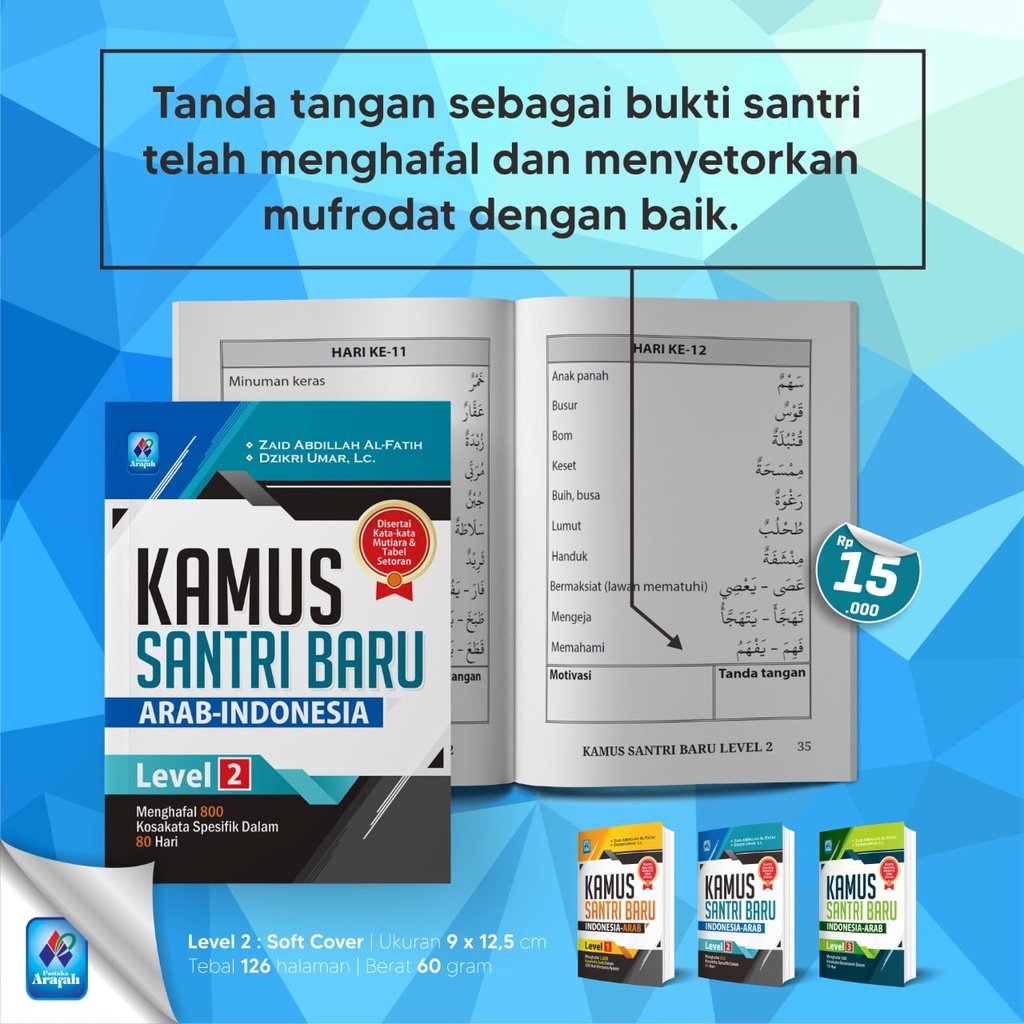 

Kamus Santri Baru Arab - Indonesia Level 2 Pustaka Arafah