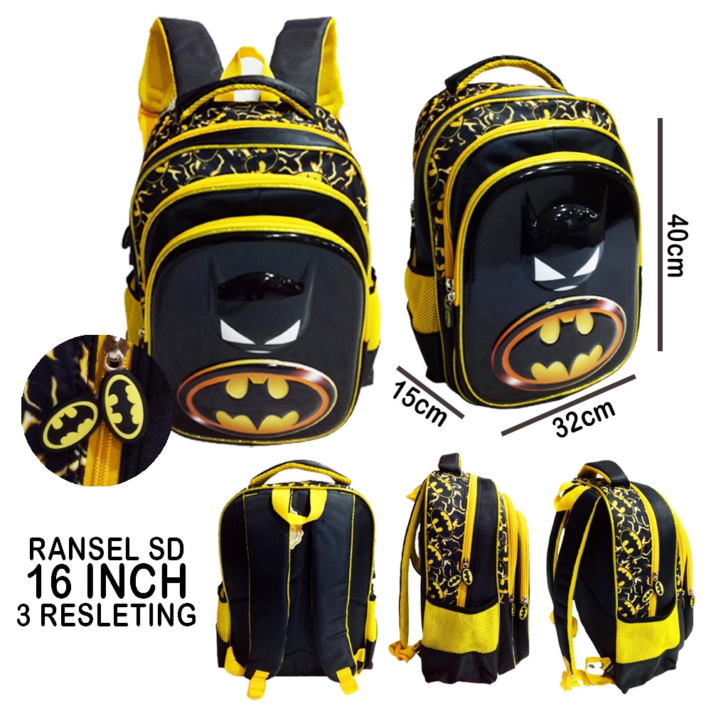 SALE 10.10 TERMURAH Tas Ransel Sekolah SD Anak Laki - Laki  Motif 6D Timbul IMPORT