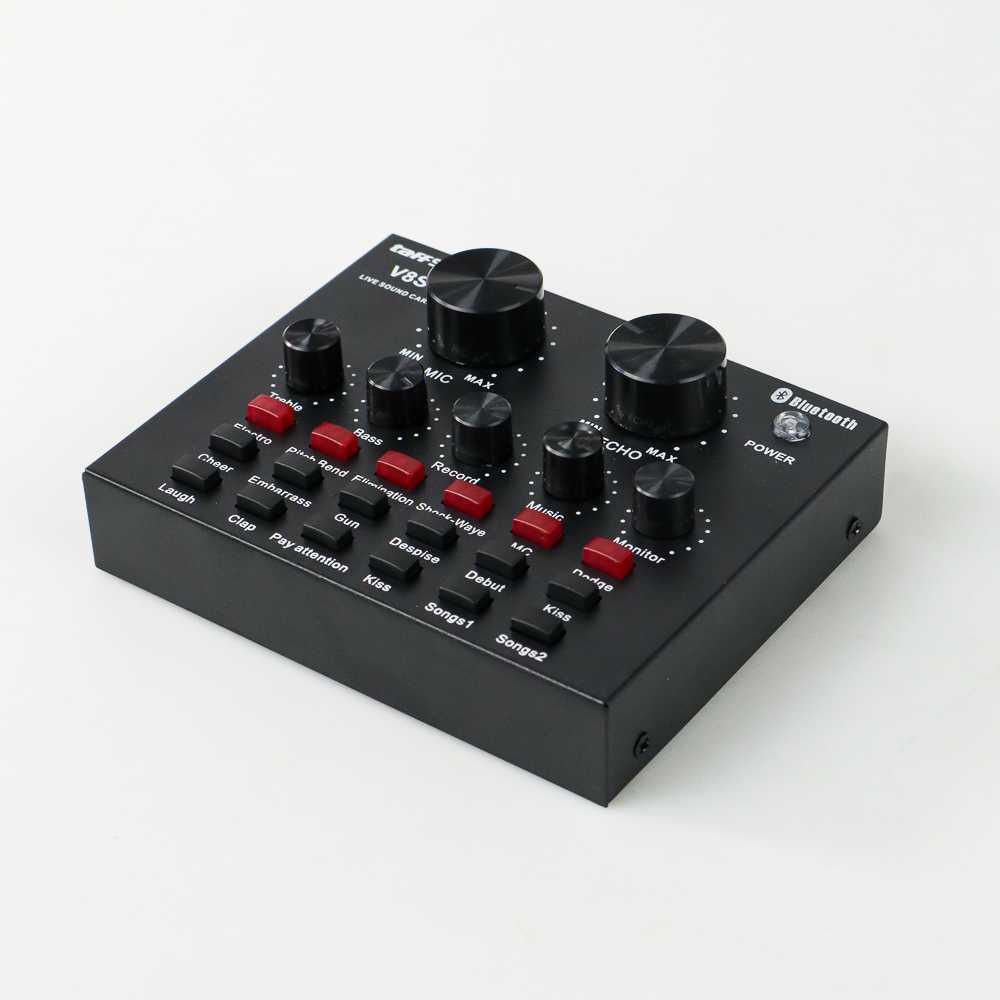Mixer Bluetooth Audio USB External Soundcard V8S TaffSTUDIO