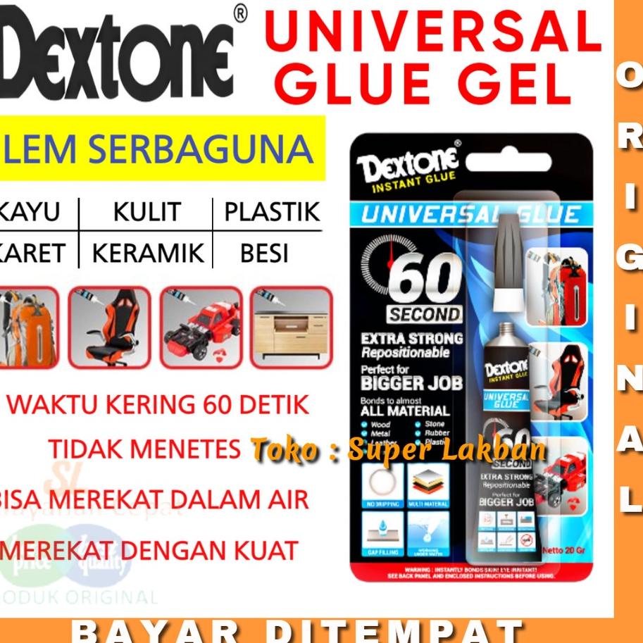 

Terjangkau Dextone Instant Glue Super Strong Universal Glue Gel Lebih Kental Aman Daya Rekat Lebih Kuat