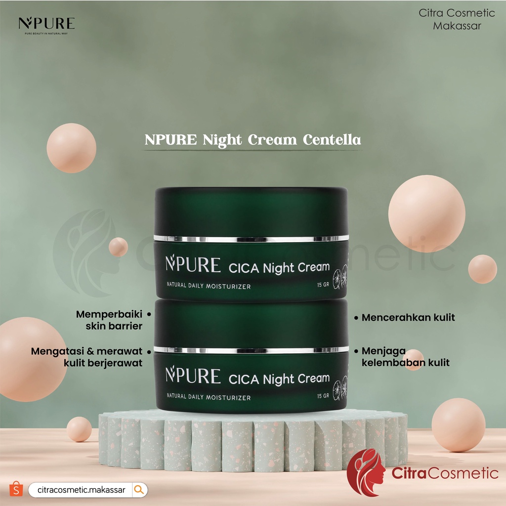 Npure Centella Asiatica Cica Series | Day &amp; Night Cream | Facial Wash | Acne Spot | Sheet Mask